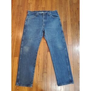 EUC Rustler Men's‎ Denim Blue Jeans Straight Leg Regular Fit 100% Cotton 38X32